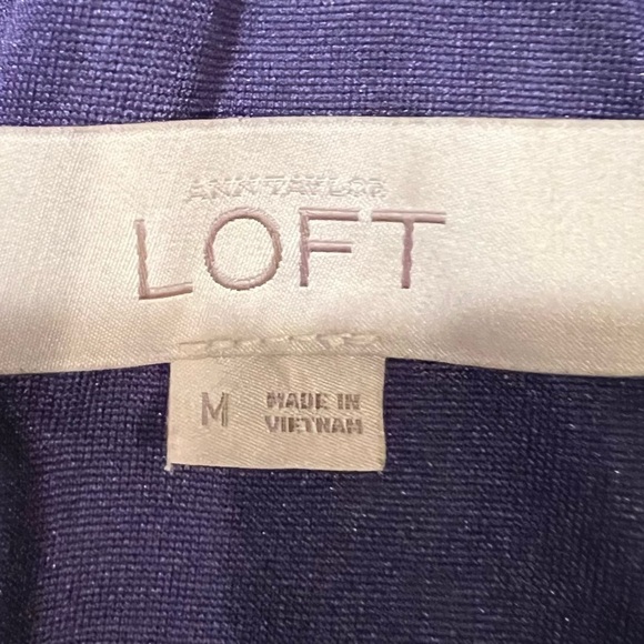 Ann Taylor loft Blue Floral Midi Tank Dress - Medium - Picture 9 of 10